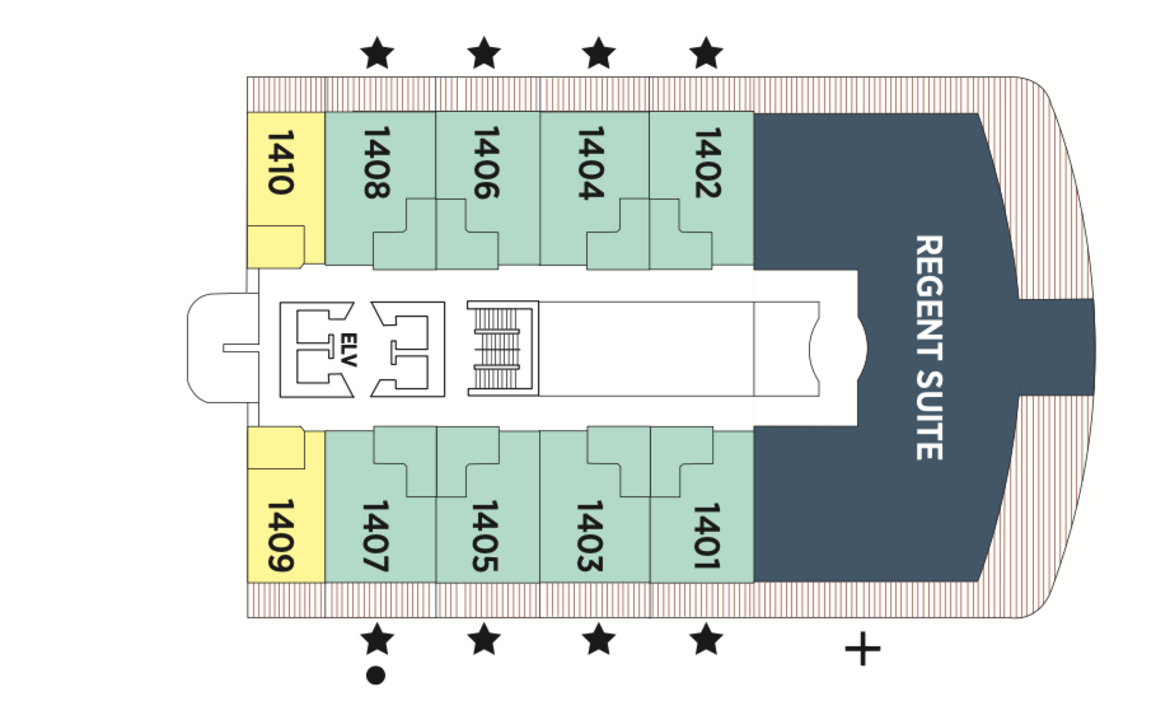 Regent Seven Seas Cruises Seven Seas Explorer Deck Plans Deck 14.png